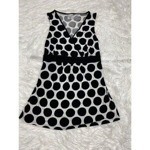 MOTHERHOOD MATERNITY Size Small Top Sleeveless Polka Dots Tied Back